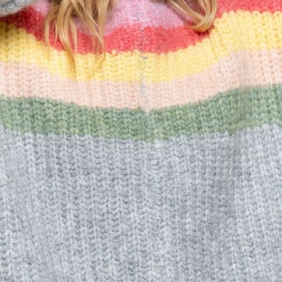 🌈 🎂 POL RAINBOW CAKE SWEATER - Picture 4 of 8
